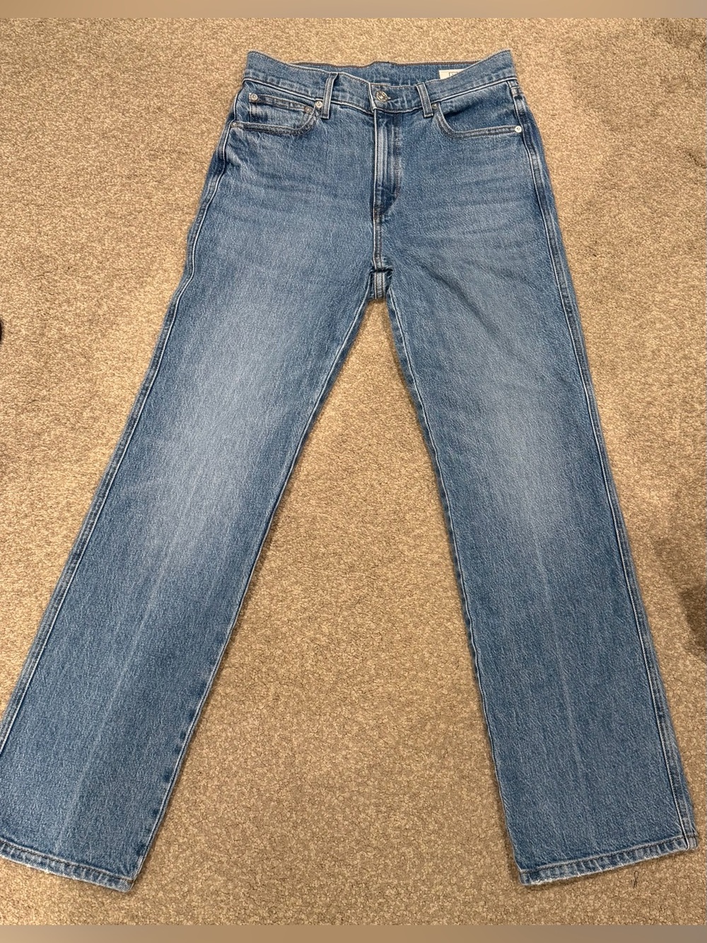 AYR Legend Straight-Leg Women's Jeans in Light Blue Denim Size 27 Like New